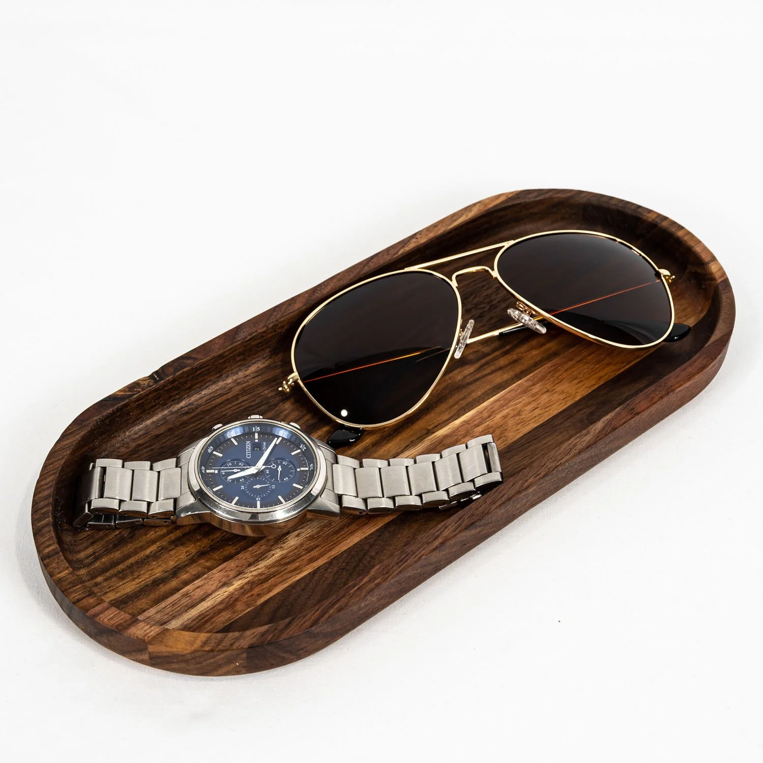 Walnut Oval Tray Set — T. Weatherhead & Co.